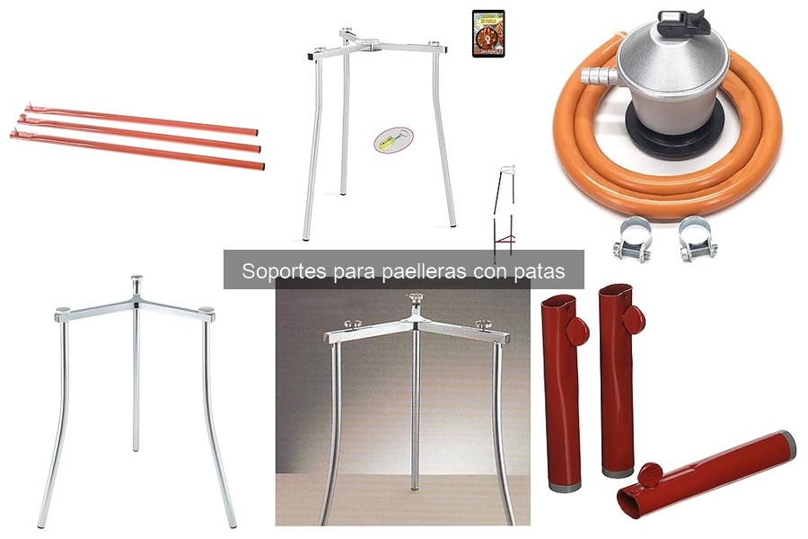 Instalación fácil de soportes para paelleras con patas