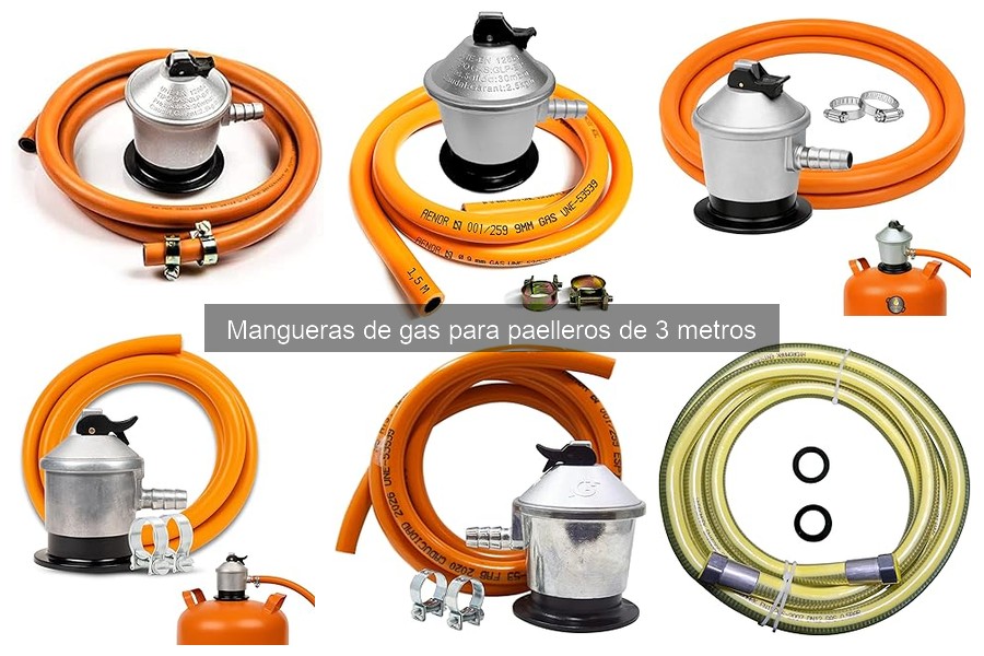 Instalación segura de mangueras de gas para paelleros