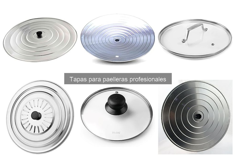 Instrucciones para usar tapas de paelleras profesionales