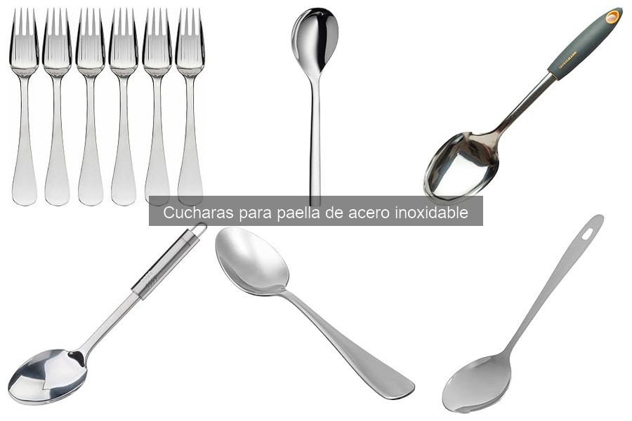 Las mejores ofertas en cucharas de acero inoxidable para paella