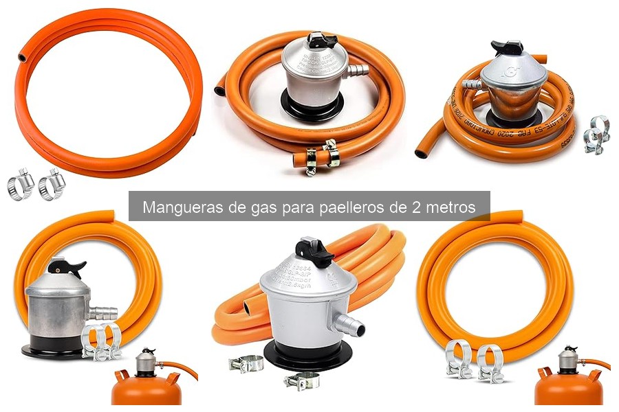 Manguera de gas de 2 metros para paelleros: características y usos