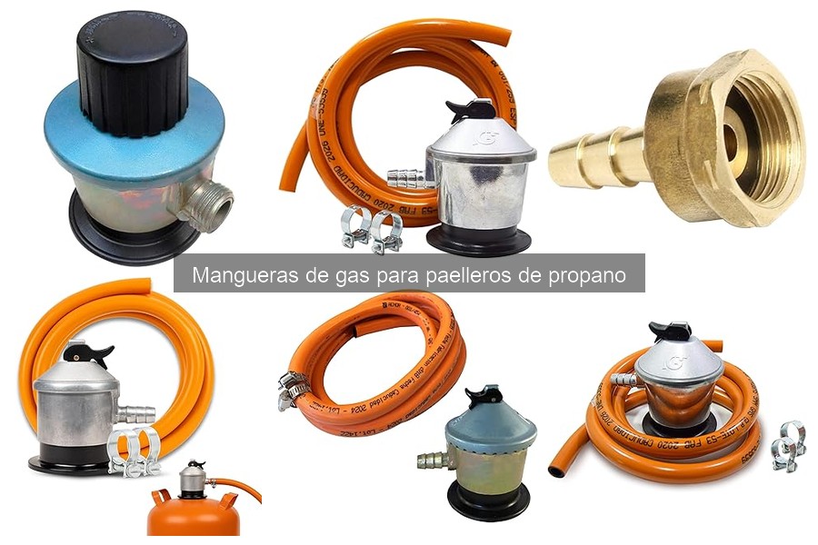 Mangueras de gas compatibles con paelleros de propano
