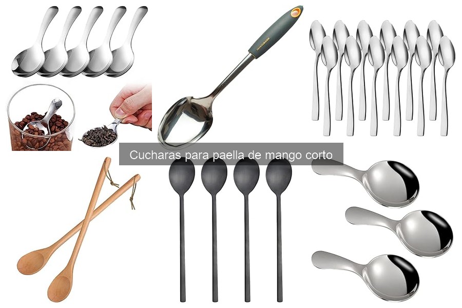 Mantenimiento de cucharas para paella de mango corto