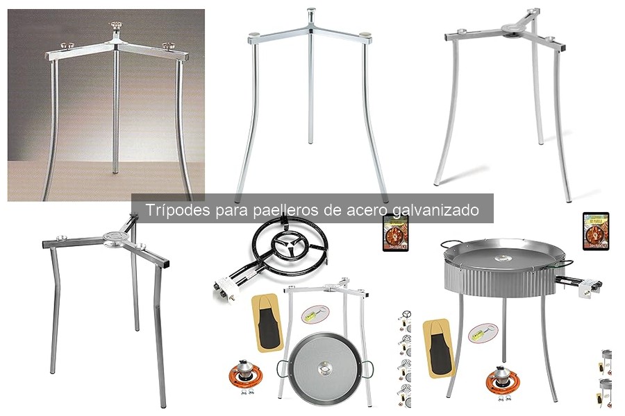 Mantenimiento de trípodes para paelleros de acero galvanizado