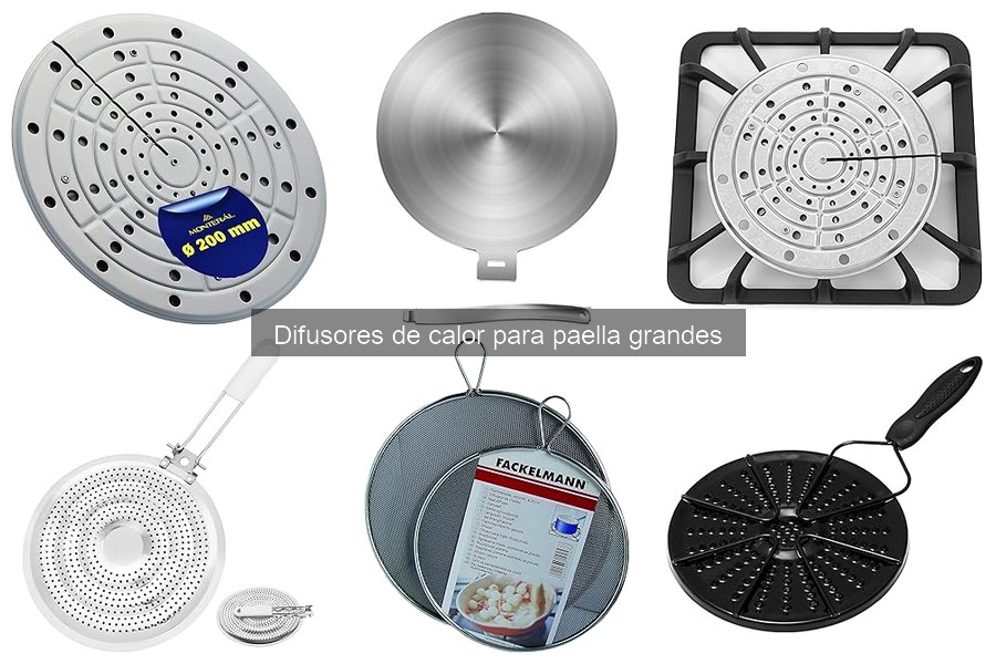 Mantenimiento y cuidados de difusores de calor para paella grandes