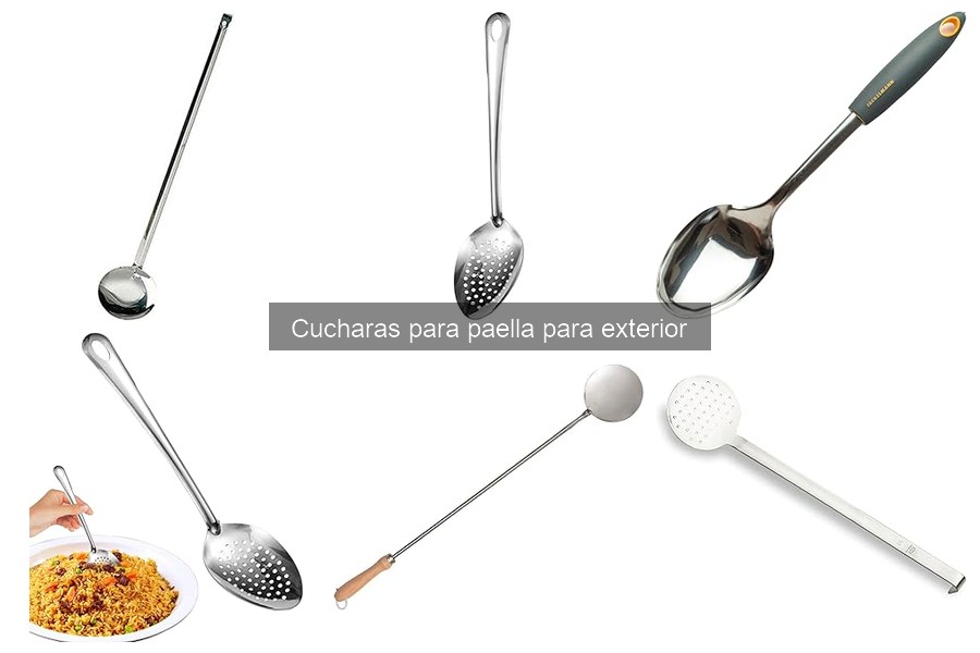 Mantenimiento y limpieza de cucharas para paella para exterior