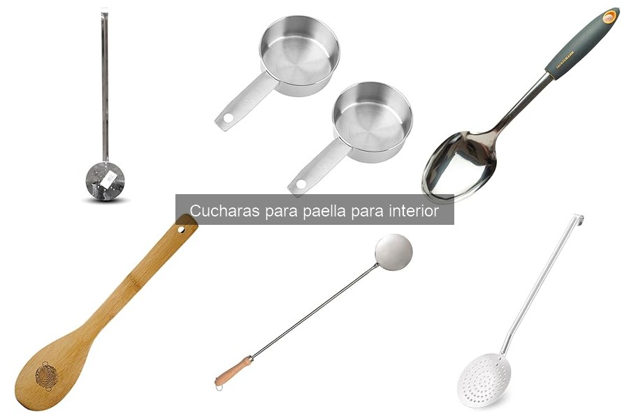 Mantenimiento y limpieza de cucharas para paella