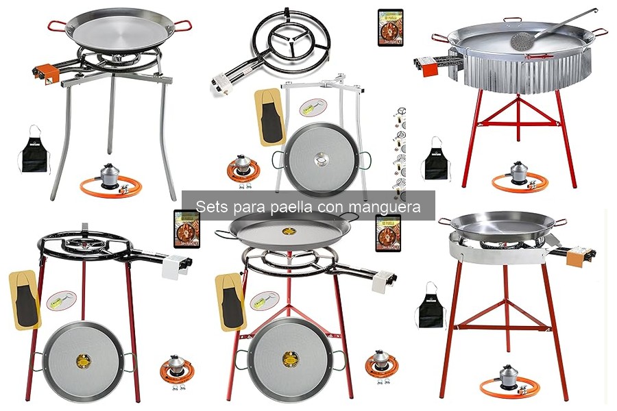 Mantenimiento y limpieza de sets para paella con manguera
