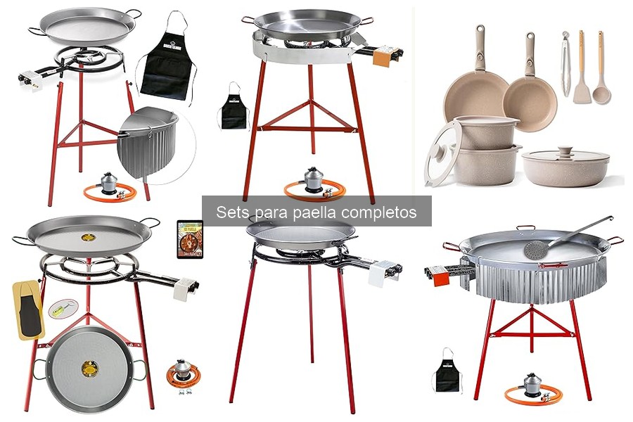 Materiales más duraderos para paelleras en sets completos