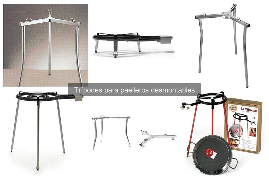 Mejores accesorios para trípodes de paelleros desmontables