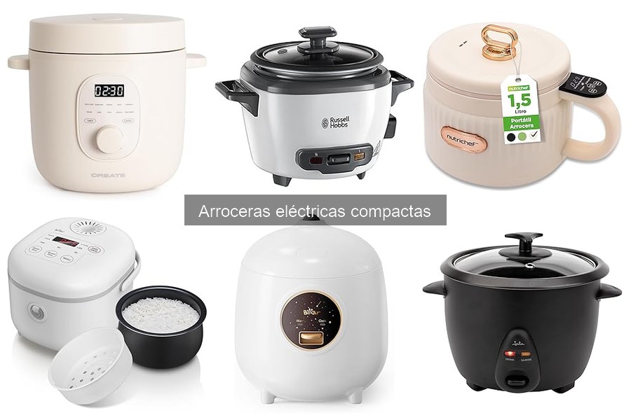 Mejores arroceras eléctricas compactas para familias pequeñas