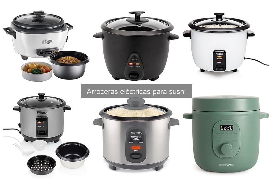 Mejores arroceras eléctricas para sushi: comparativa 2023