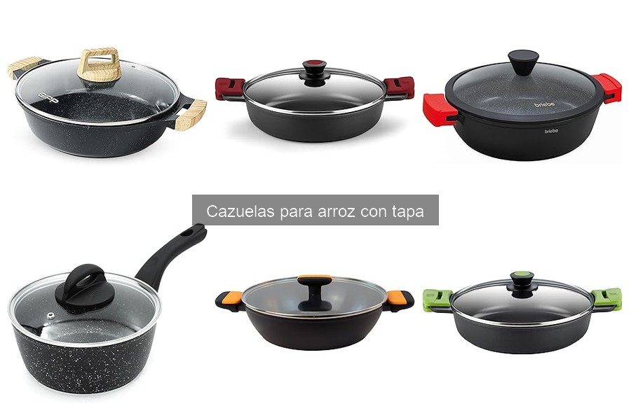 Mejores cazuelas para arroz con tapa en 2023: Comparativa
