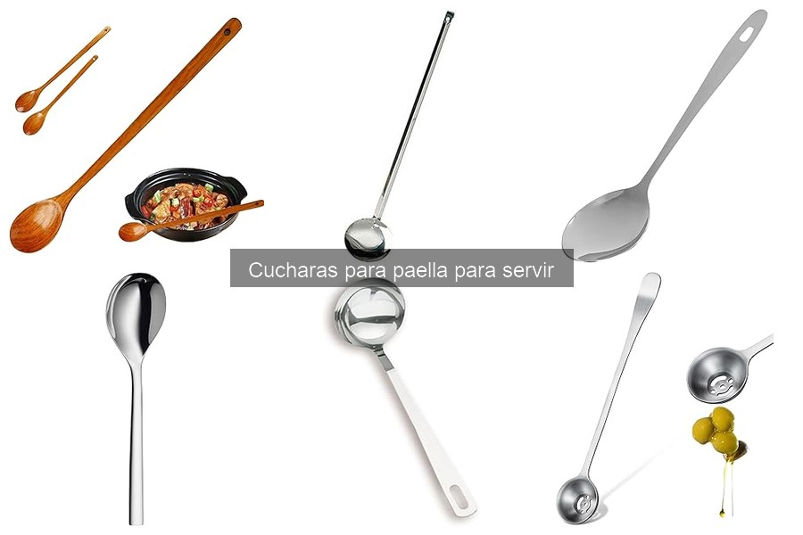 Mejores cucharas para paella: comparativa por material