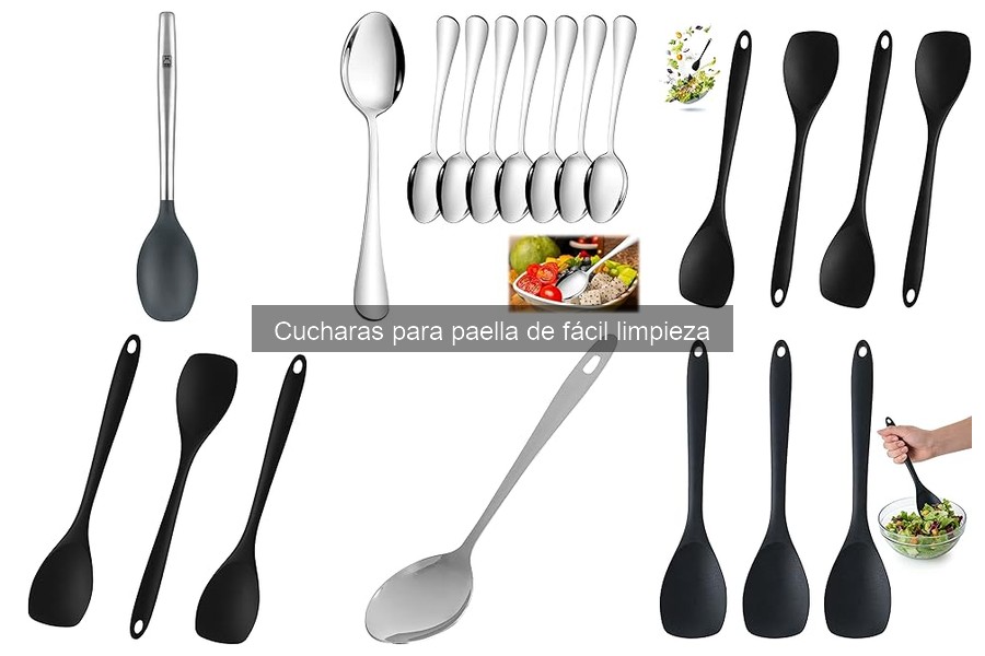 Mejores cucharas para paella de fácil limpieza y durabilidad
