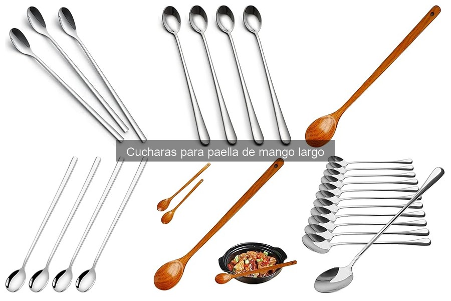 Mejores cucharas para paella de mango largo: opiniones de marcas