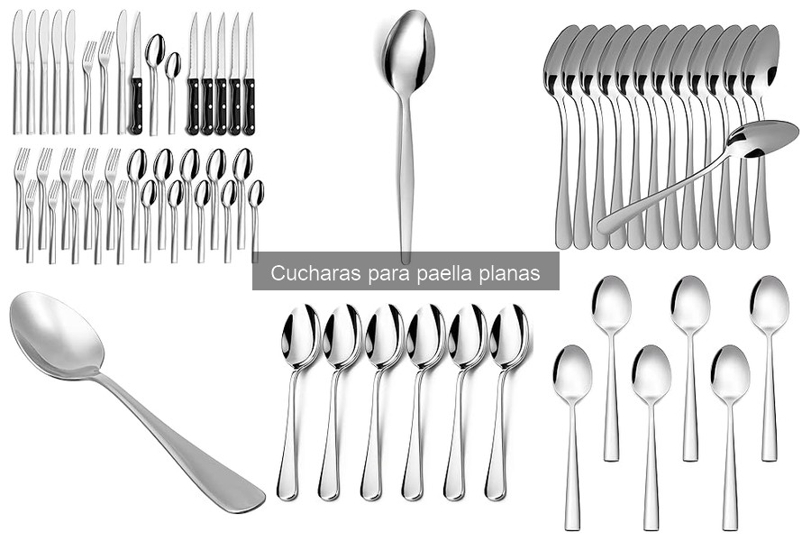 Mejores cucharas planas para paella según opiniones de usuarios
