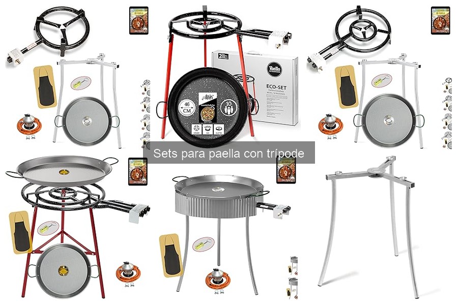 Mejores lugares para comprar sets para paella con trípode