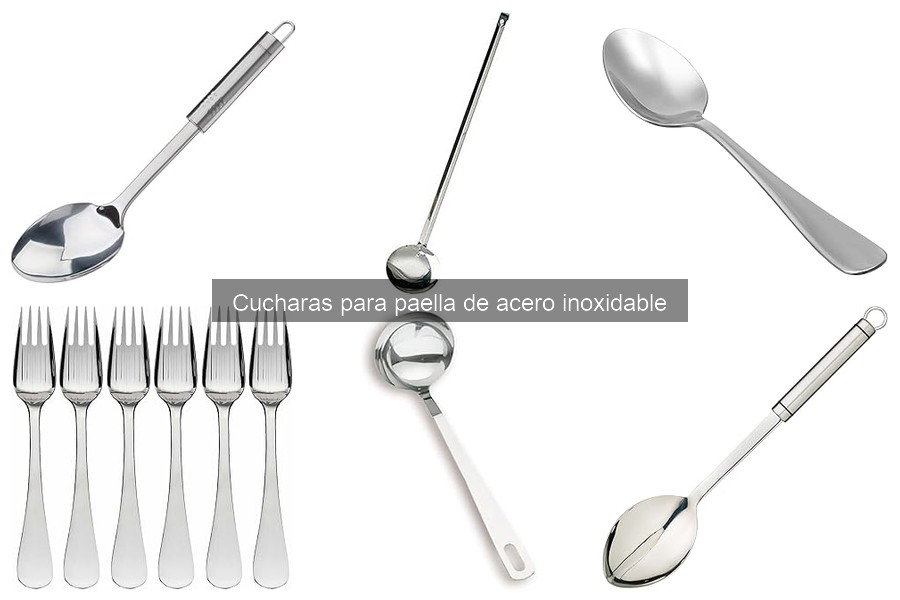 Mejores marcas de cucharas de acero inoxidable para paella
