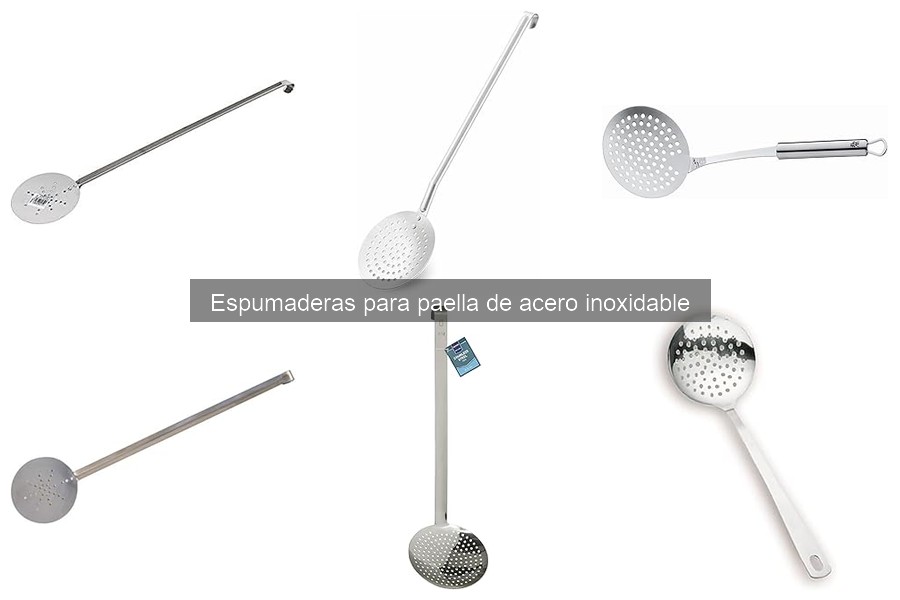 Mejores marcas de espumaderas de acero inoxidable para paella