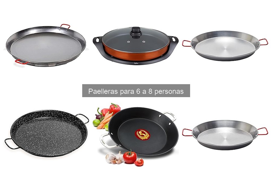 Mejores marcas de paelleras para 6 a 8 personas