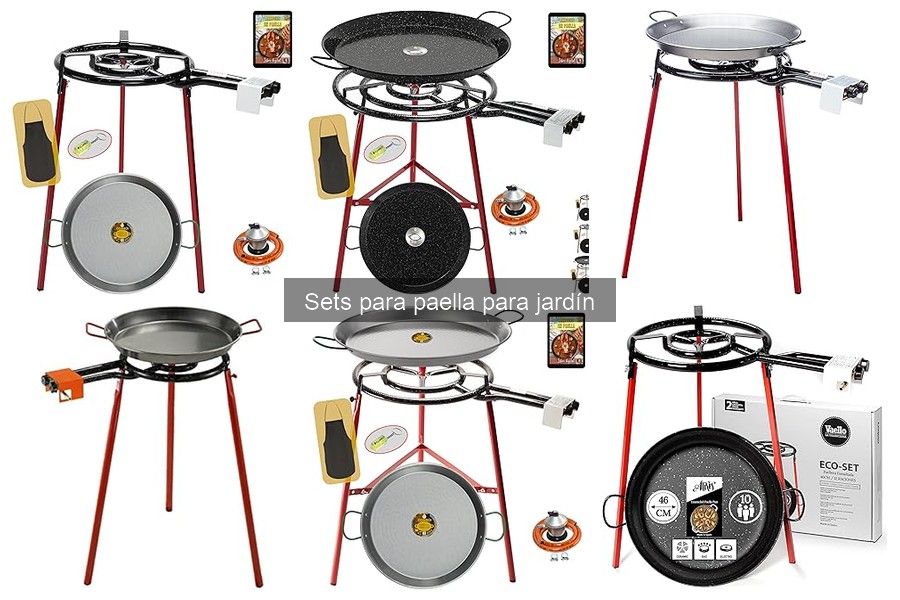 Mejores marcas de sets para paella en jardín: comparativa
