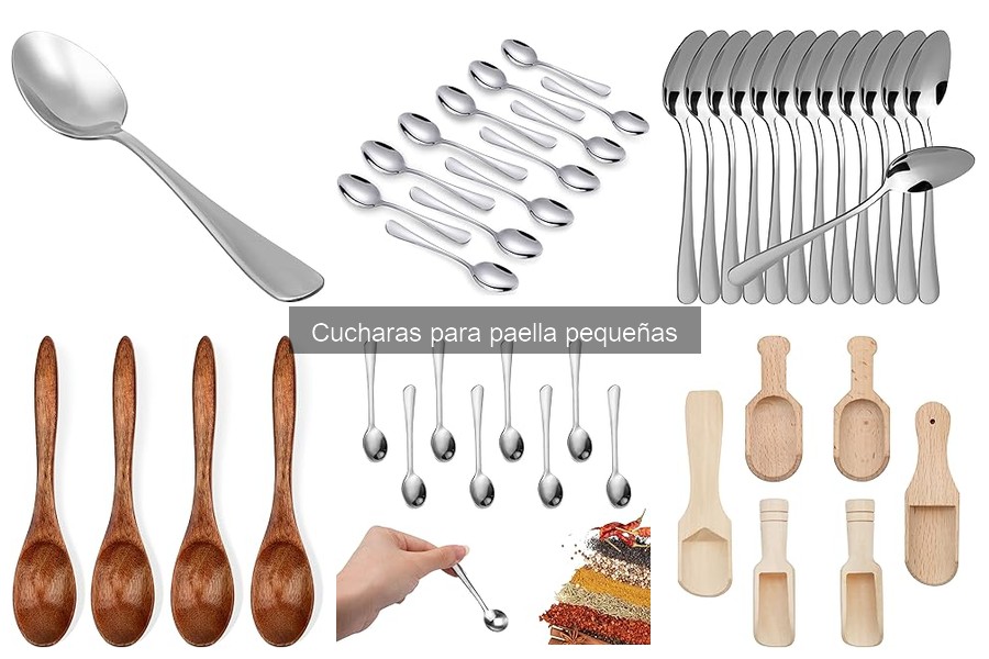 Mejores materiales para cucharas de paella pequeñas