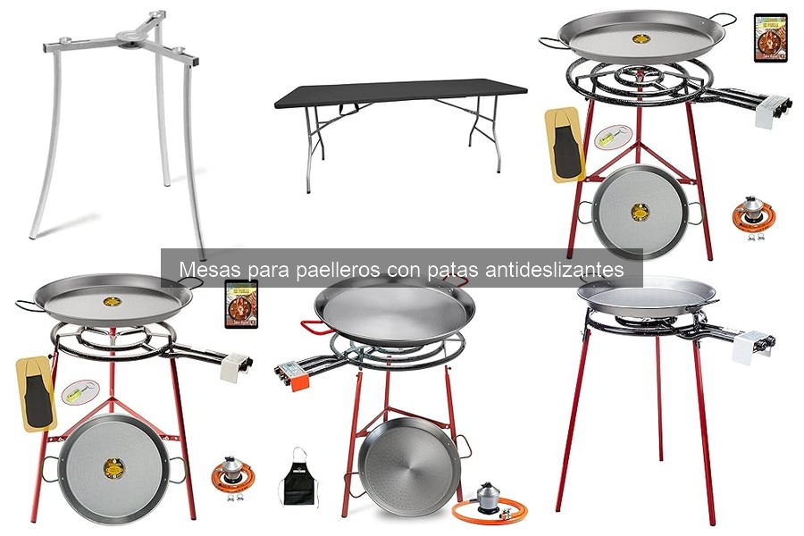 Mejores mesas para paelleros con patas antideslizantes
