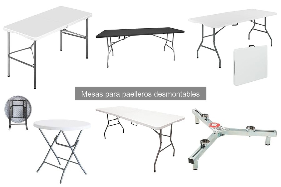 Mejores mesas para paelleros desmontables para camping