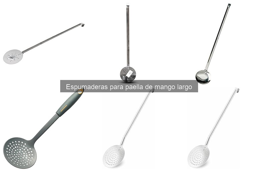 Mejores ofertas de espumaderas para paella de mango largo