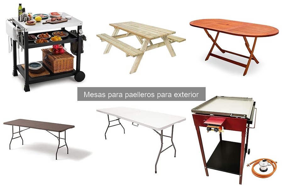 Mejores Ofertas en Mesas para Paelleros de Exterior