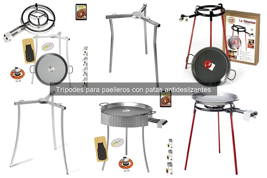 Mejores ofertas en trípodes para paelleros antideslizantes