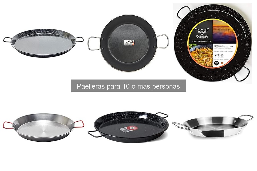 Mejores paelleras grandes para 10 o más personas