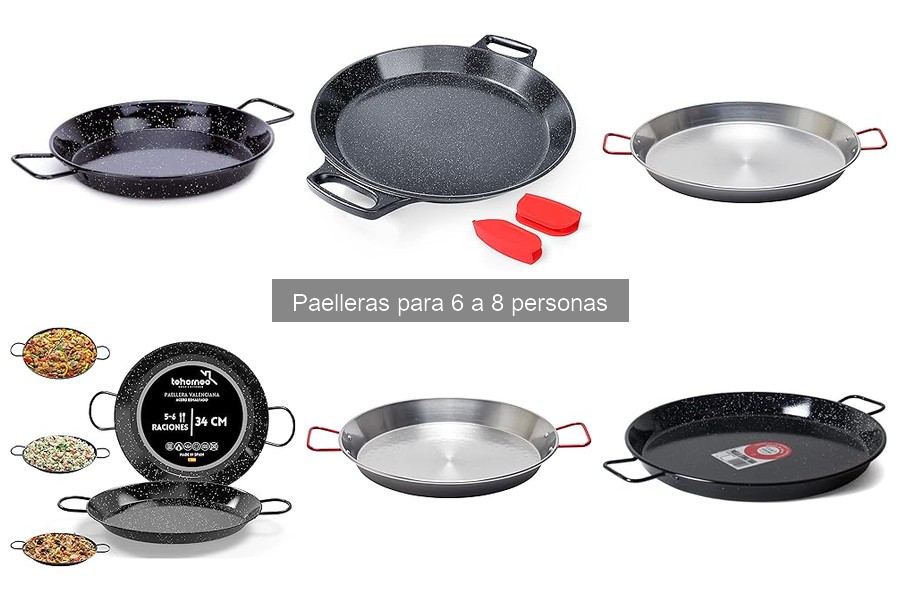 Mejores paelleras para 6 a 8 personas: Comparativa y recomendaciones