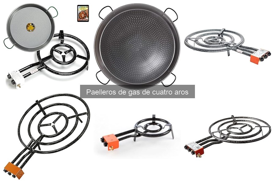 Mejores paelleros de gas de cuatro aros en 2023