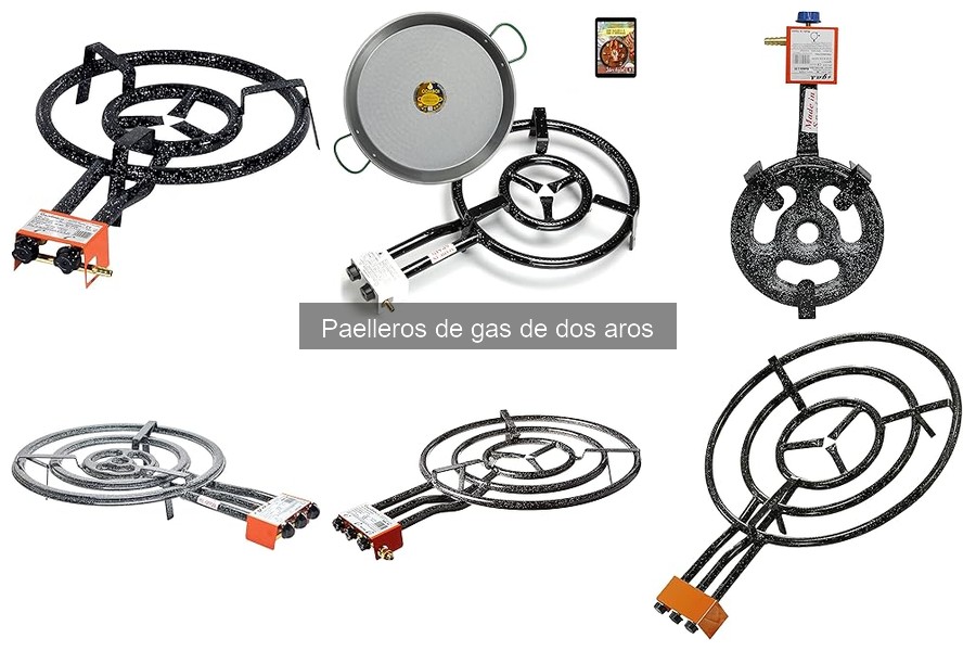 Mejores paelleros de gas de dos aros para el hogar