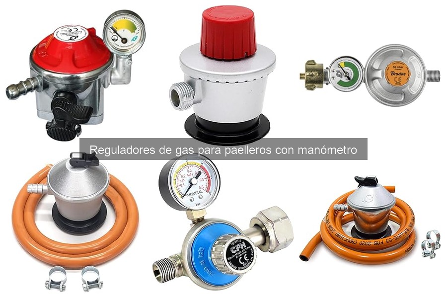 Mejores reguladores de gas para paelleros con manómetro