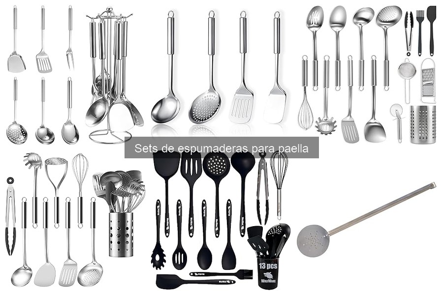 Mejores sets de espumaderas para paella en 2023