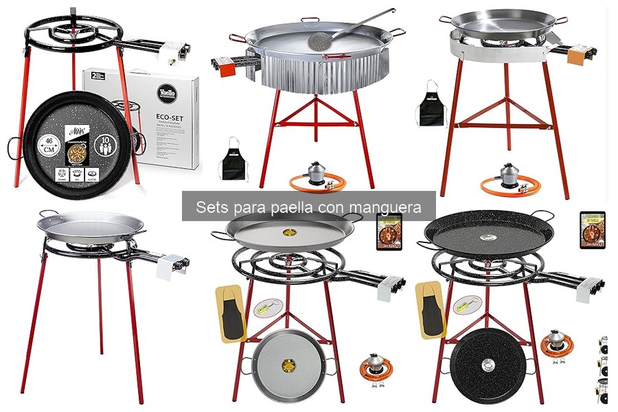 Mejores sets para paella con manguera del mercado