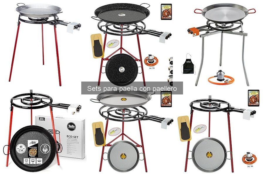 Mejores sets para paella con paellero: Comparativa 2023