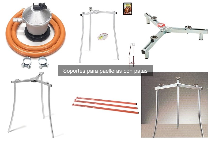 Mejores soportes para paelleras con patas por tipo de cocina