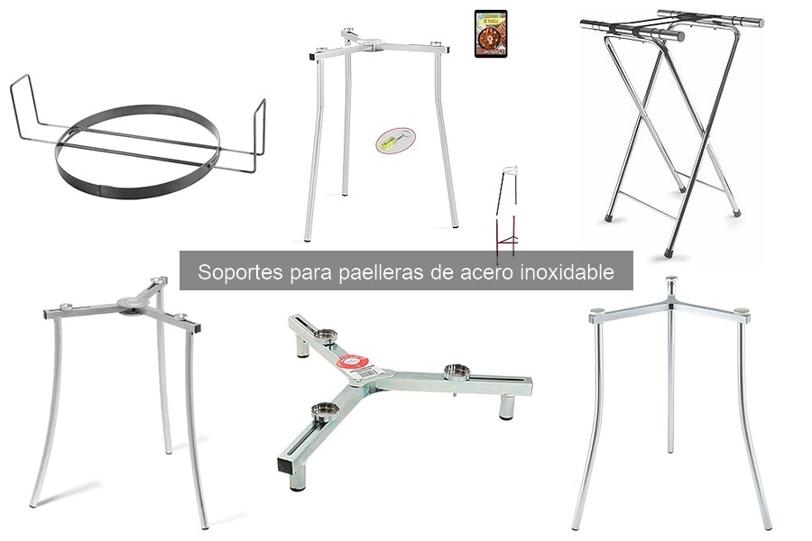 Mejores soportes para paelleras de acero inoxidable comparativa
