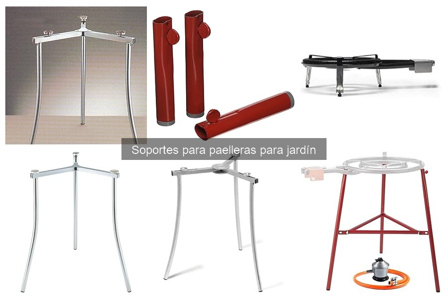 Mejores soportes para paelleras en jardines pequeños