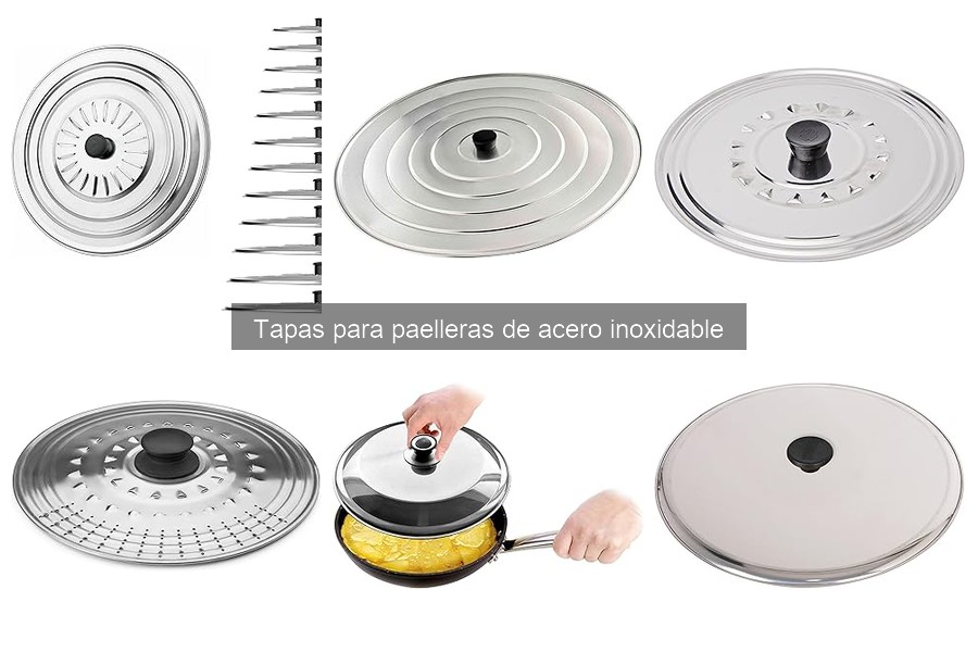 Mejores tapas para paelleras de acero inoxidable según usuarios