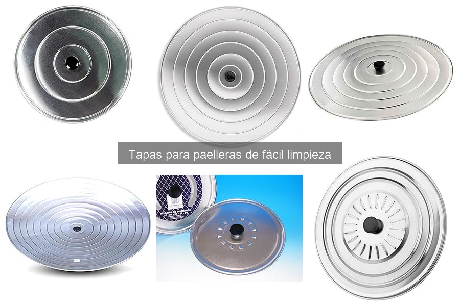Mejores tapas para paelleras de fácil limpieza