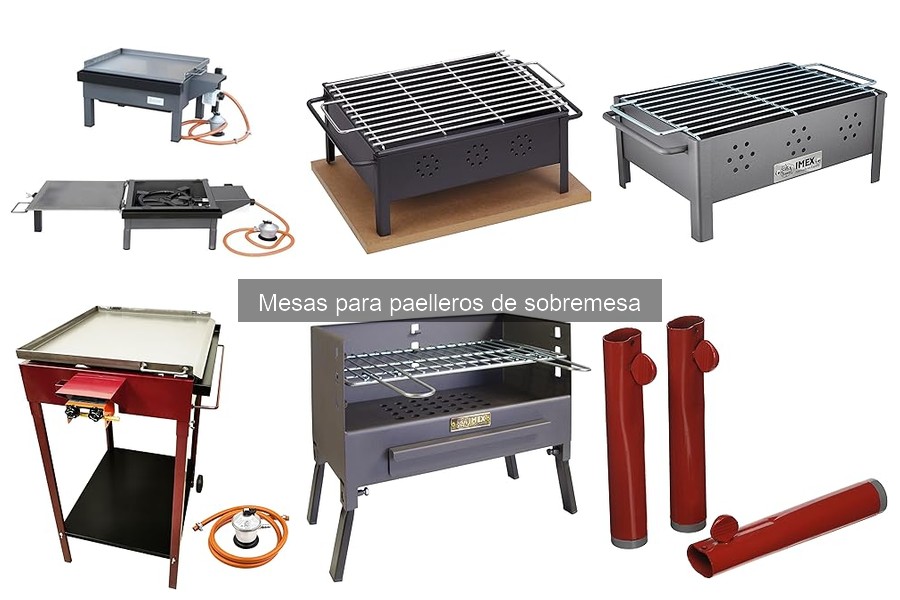 Mejores tiendas para comprar mesas para paelleros de sobremesa