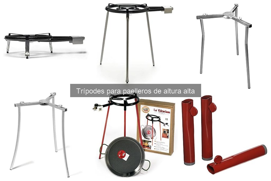 Mejores trípodes para paelleros altos según reseñas de usuarios