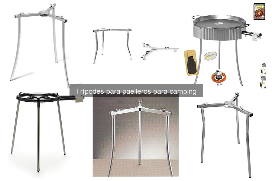 Mejores trípodes para paelleros de camping: comparativa 2023