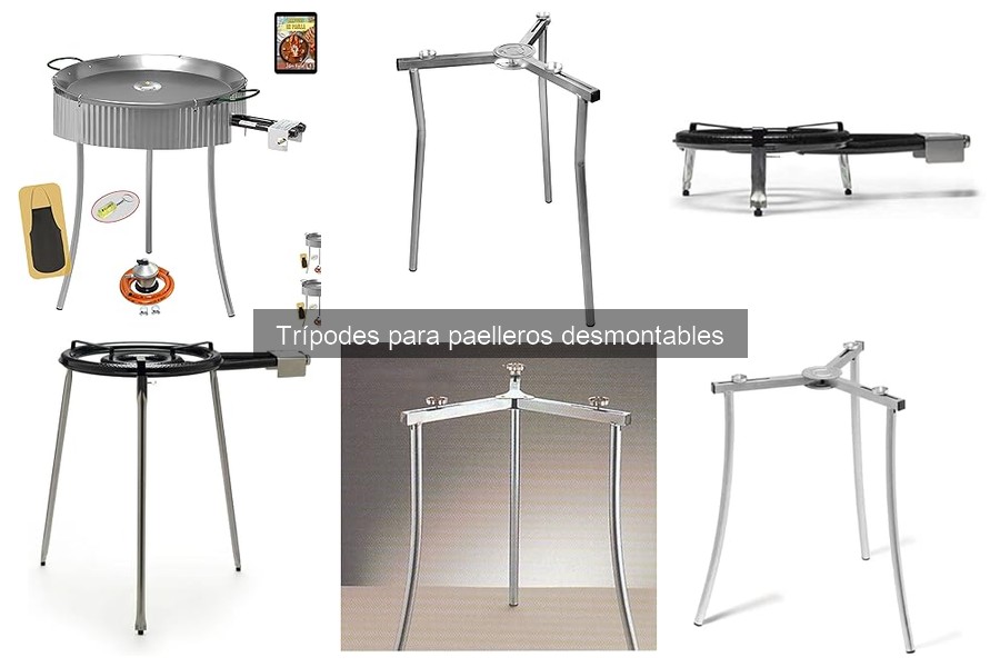 Mejores trípodes para paelleros desmontables según usuarios