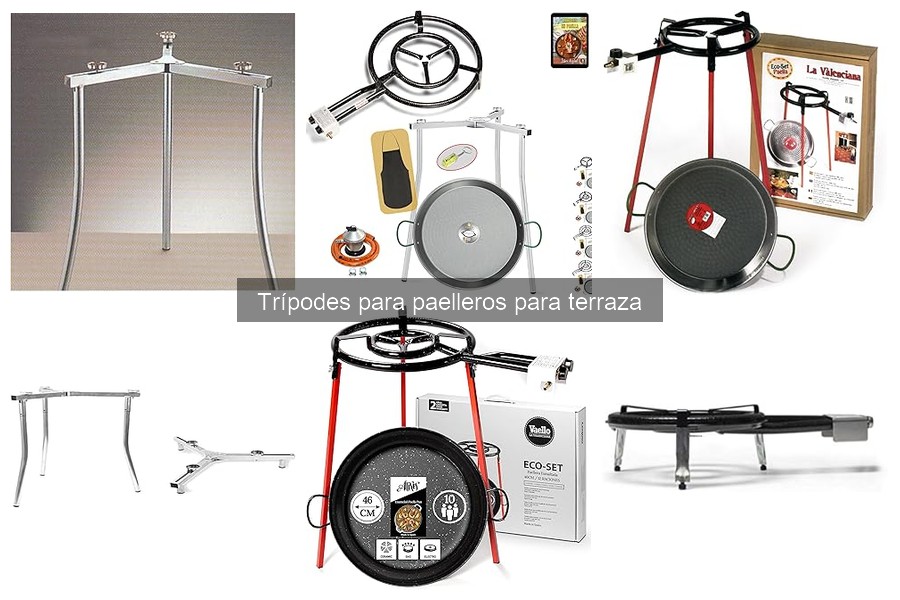 Mejores trípodes para paelleros en terrazas: Comparativa 2023